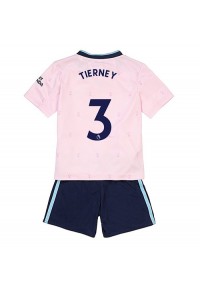 Arsenal Kieran Tierney #3 Babytruitje 3e tenue Kind 2022-23 Korte Mouw (+ Korte broeken)
